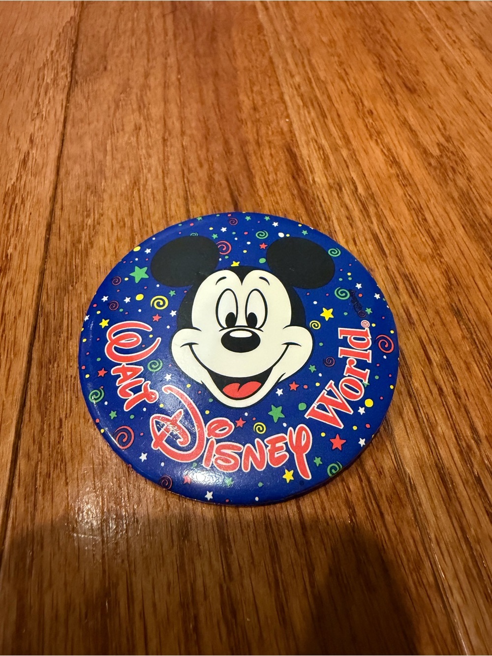 Walt Disney World Blue Mickey Mouse Celebration Button